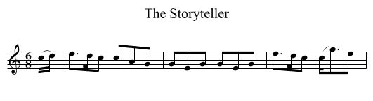 The Storyteller - staff notation