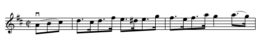 THE STRANGER HORNPIPE - staff notation