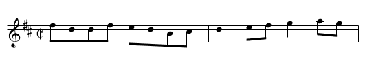 The Strawberry Blossom (1st Setting) (reel) 1354 - staff notation