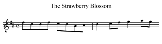 The Strawberry Blossom - staff notation