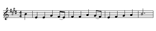 The Strawberry Girl - staff notation