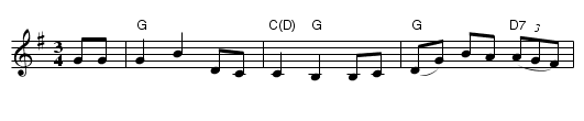 the Streams of Lovely Nancy - staff notation