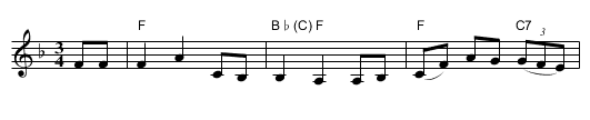 the Streams of Lovely Nancy - staff notation
