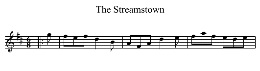 The Streamstown - staff notation