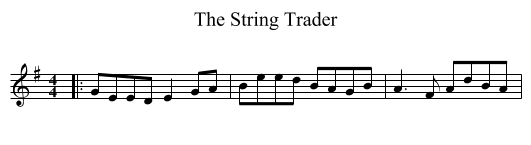 The String Trader - staff notation
