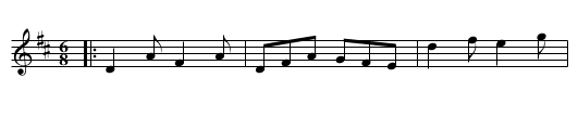 the Strolling Players - staff notation