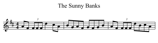 The Sunny Banks - staff notation