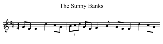 The Sunny Banks - staff notation