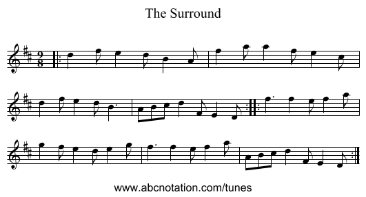 The Surround - staff notation