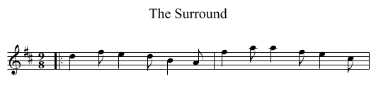 The Surround - staff notation