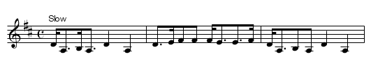 The Sutor's Dochter - staff notation