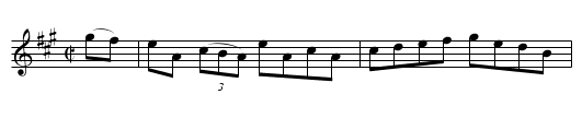 The Swallow's Tail Reel       1268 - staff notation