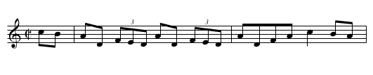 The Swallow's Tail Reel (Billy Pigg version) - staff notation