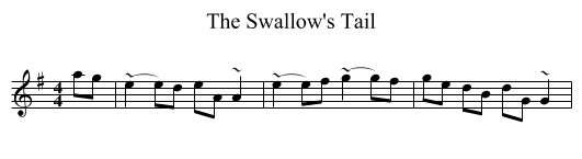 The Swallow's Tail - staff notation