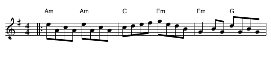 The Swallow's Tail - staff notation
