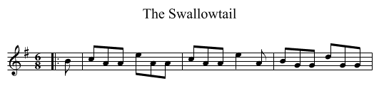 The Swallowtail - staff notation