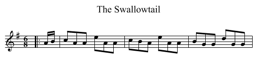 The Swallowtail - staff notation
