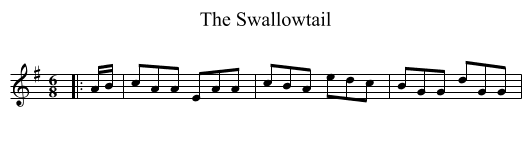 The Swallowtail - staff notation