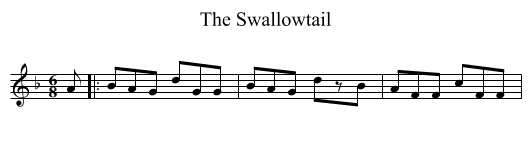 The Swallowtail - staff notation