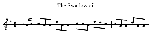The Swallowtail - staff notation