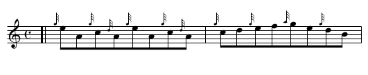 The Swallow-Tailed Coat  1998.3 - staff notation