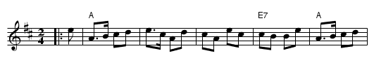 The Sweet Maid of Glendaruel - staff notation