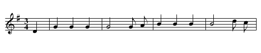 The Sweet Nightingale - staff notation