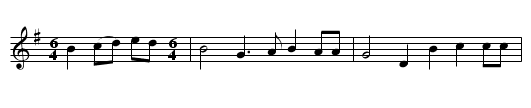 The Sweet Primroses - staff notation