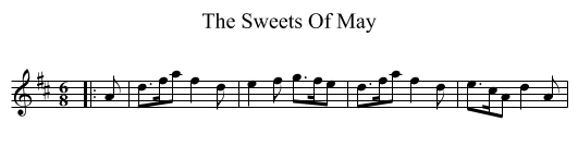 The Sweets Of May - staff notation