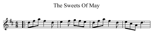 The Sweets Of May - staff notation