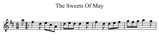 The Sweets Of May - staff notation