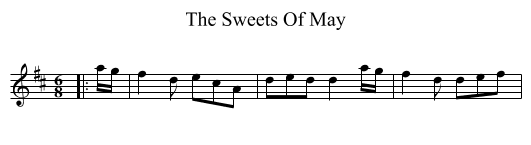 The Sweets Of May - staff notation