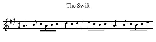 The Swift - staff notation