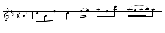 the Swiss Waltz - staff notation