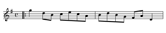 The Sword Knott          E. - staff notation