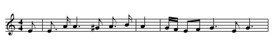 The Sying Sergeant (2) - staff notation