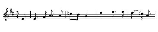 The Tailor and the Louse - staff notation