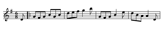 The Tailor's Wedding - staff notation