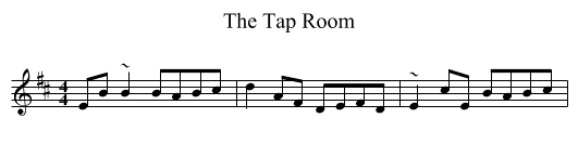 The Tap Room - staff notation