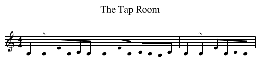 The Tap Room - staff notation