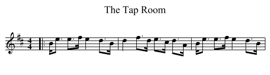 The Tap Room - staff notation
