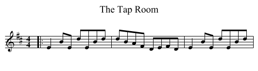 The Tap Room - staff notation