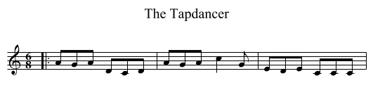 The Tapdancer - staff notation
