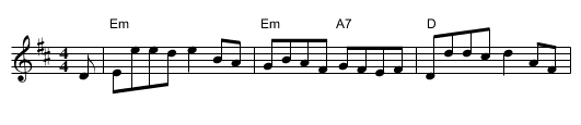 The Tarbolton Reel - staff notation
