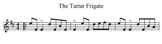 The Tartar Frigate - staff notation