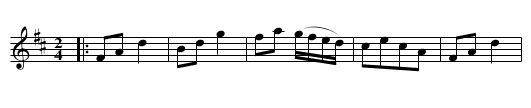 The Tarter - staff notation