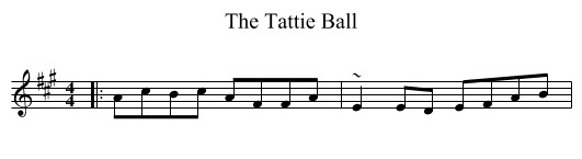 The Tattie Ball - staff notation