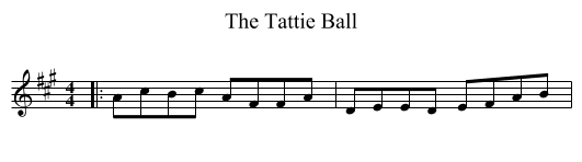 The Tattie Ball - staff notation
