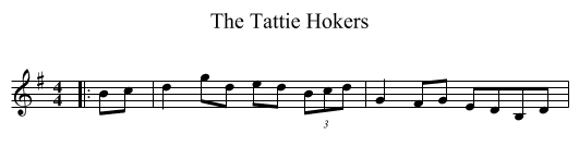 The Tattie Hokers - staff notation