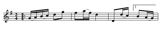 the Tattoo - staff notation